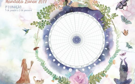 ✶ ☾ Baixe gratuitamente as Lunações da Mandala Lunar 2019 ☽